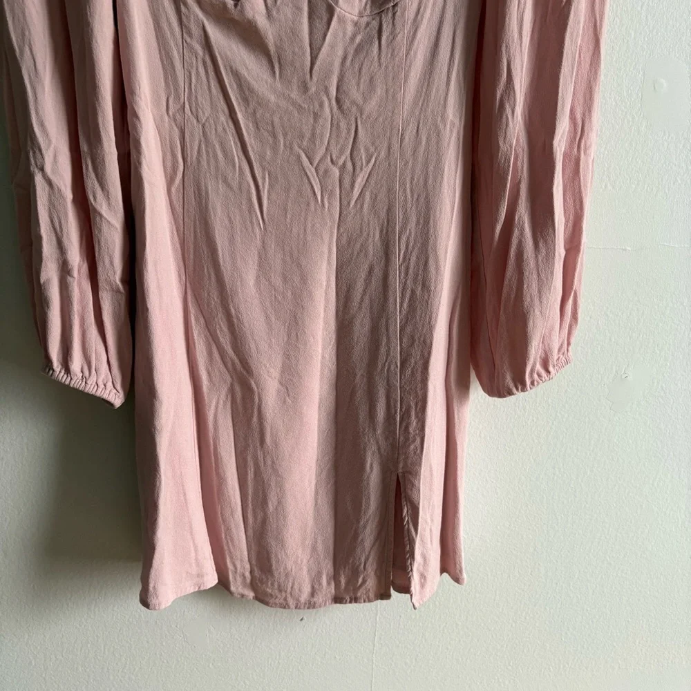 Aritzia Wilfred Sz 4 Novella Light Pink Feminine Romantic Dress - Picture 4 of 10